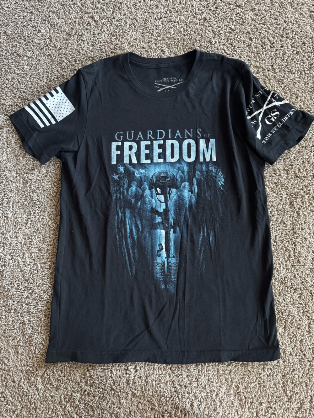 Guardians of Freedom Black Graphic Tee - Men